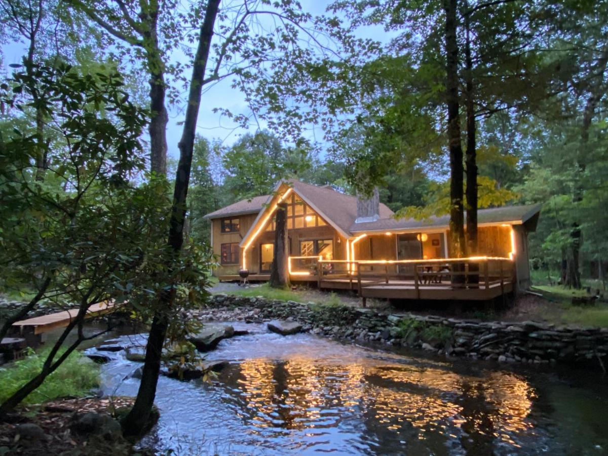 Secluded Chalet On Stream-Mins To Camelback Tannersville Extérieur photo